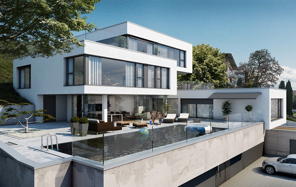 Villa mit Poolanlage